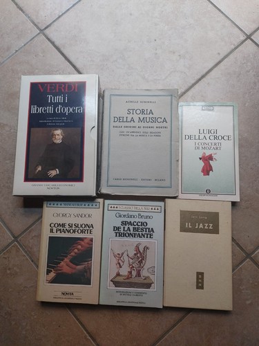 Lotto libri musica - lotto,